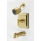 Kingston Brass KB4657CML Single-Handle Tub and Shower Faucet, Brushed Brass KB4657CML - alternate 2